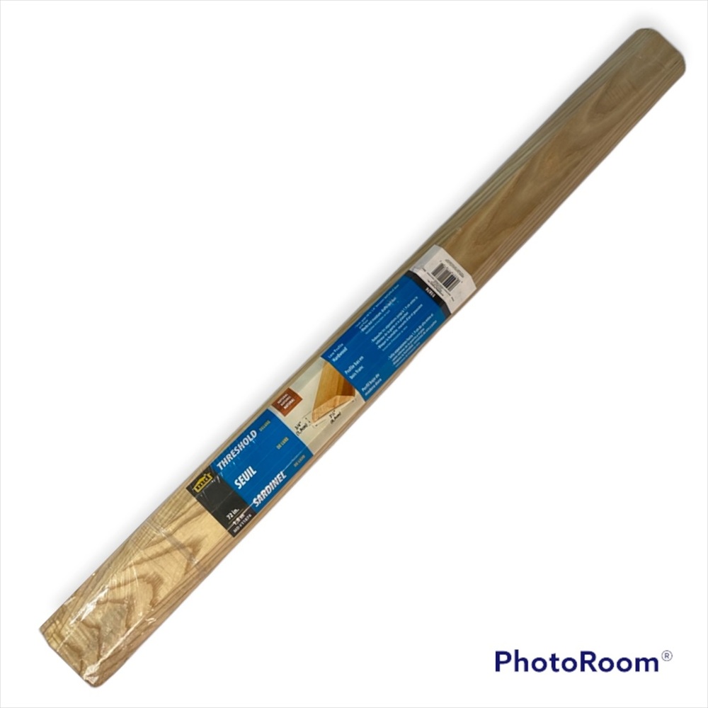 md Threshold Deluxe Hardwood Seuil Low Profile  #11874 Natural Wood 72x3.5